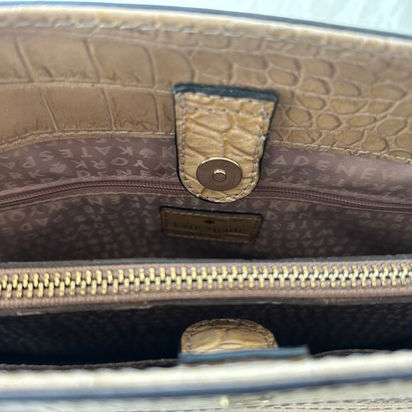 Kate Spade Croc-Embossed Satchel - Picture 7 of 7